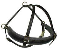 Tracking/Pulling Leather Dog Harness for all dog breeds
