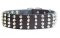 Wide Studded Leather Dog Collar-2 inch wide for police dogs