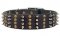 Police dogs Spike Studded Collar/2 2/5 inch wide Leather Studs collar