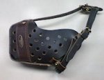 Original Leather Agitation Muzzle for training your dogs