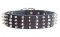 2 inch Leather Dog Collar with STUDS and SPIKES for police dogs