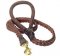 Slot Braided Leather Leash for DOG