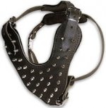 Quality Spiked Dog Harness -Leather Dog Body Harness