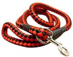 5 foot Round Nylon Leash With Brass Snap for police dogs