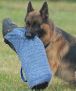 Dog bite sleeve - intermediate dog sleeve made of French linen m