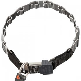 FUN-19'' STAINLESS STEEL dog prong collar NECK TECH PRONG COLLAR Schutzhund