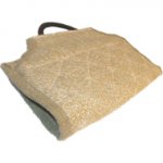 Dog bite developer cuff/cover made of jute with handle