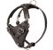 Black Leather Dog Harness for schutzhund dogs