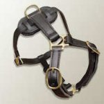 Luxury handcrafted leather dog harness