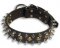 LEATHER SPIKED DOG COLLAR WITH STUDS 1 3/4" WIDE for police dogs