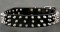 Black Spiked Leather Dog Collar for police dogs