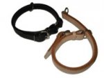 Leather choke collar for different breeds