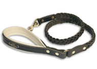 Order Now Braided Leather Leash 4 ft for Working Dogs