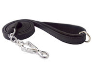 Great Canine Flat Leather Leash 3/4" 6FT+quick release snap hook