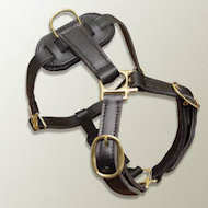 Luxury handcrafted leather dog harness