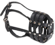 Handcrafted Leather Dog Muzzle for DOG