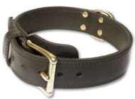 Heavy 2-Ply leather dog collar for Dog