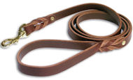 Heavy Duty Harness Leather Lead for DOG