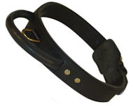 Latigo Leather Agitation Dog Collar With Handle for DOG