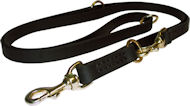 7FT Leather Police Style Dog Training Lead 3/4 schutzhund dog