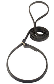 Leather Slip Lead 6 FT on 1/2'' for police dogs