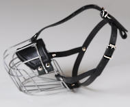 Light Weight Wire Basket Dog Muzzle for police dogs