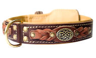 Handcrafted Leather dog collars for Dog handmade