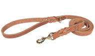 Latigo Leather Braided Handle Classic Waist 6ft Leash dogs