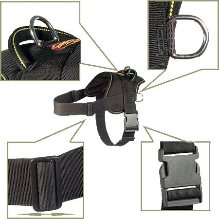    Flexible Freedom Dog Harness for police dogs