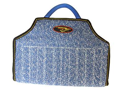 Dog bite developer cuff made of French Linen with handle - Click Image to Close