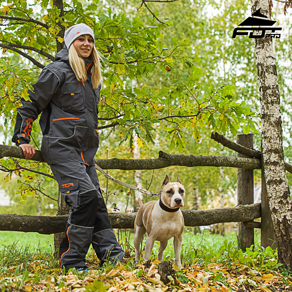 FDT Professional Orange Logo on Men and Women Design Pants for Active Dog Trainers