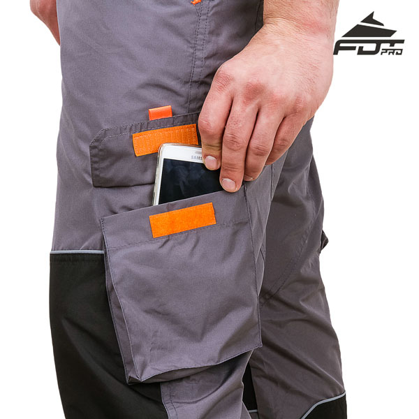 FDT Professional Design Dog Training Pants with Durable Velcro Side Pocket