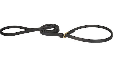 Leather Slip Lead 6 FT on 1/2'' for police dogs